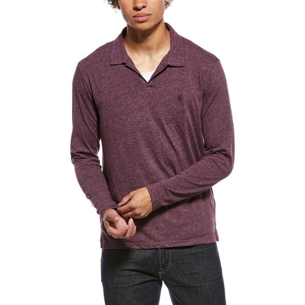 John Varvatos Mens  Mercury Polo Shirt, Purple
